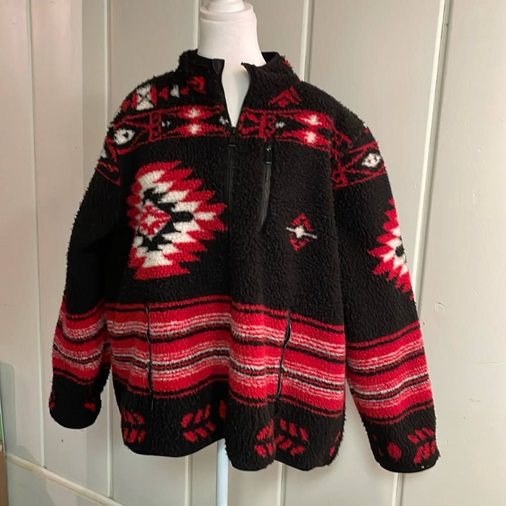 washable polar fleece zipper jacket